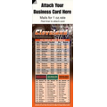 Magnetic Business Card Sports Schedule/ Football